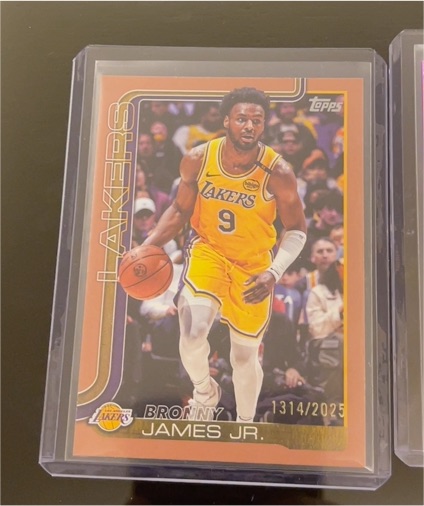 2025-26 Topps #152 Bronny James Jr. — front