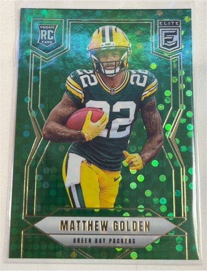 2025 Panini Donruss Elite #144 Matthew Golden Green Disco — front