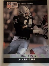 1990 Pro Set #540 Thomas Benson — front