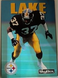 1992 SkyBox Impact #123 Carnell Lake — front