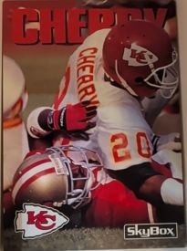 1992 SkyBox Impact #166 Deron Cherry — front