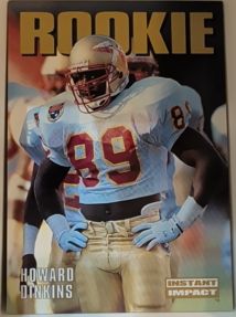 1992 SkyBox Impact #344 Howard Dinkins Rookie Atlanta Falcons — front