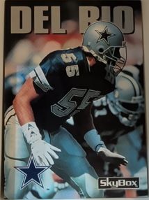 1992 SkyBox Impact #128 Jack Del Rio — front