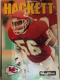 1992 SkyBox Impact #142 Dino Hackett — front