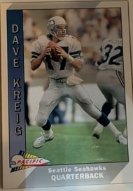 1991 Pacific #483 Dave Krieg — front
