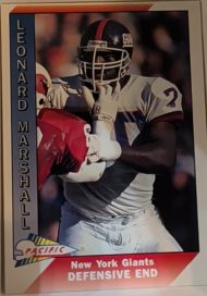 1991 Pacific #351 Leonard Marshall — front