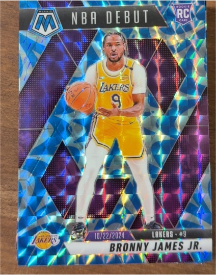 2024-25 Panini Mosaic NBA Debut #262 Bronny James Jr. — front