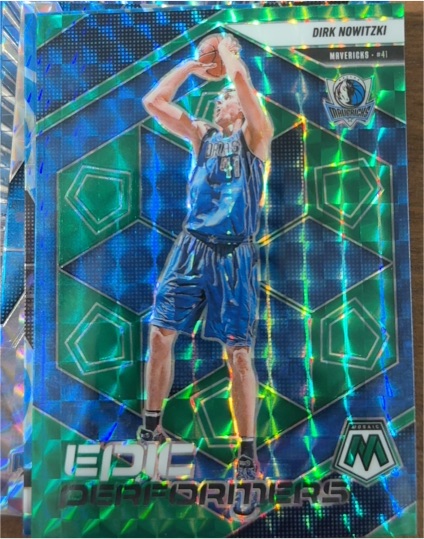 2024-25 Panini Mosaic #18 Dirk Nowitzki Epic Performers — front