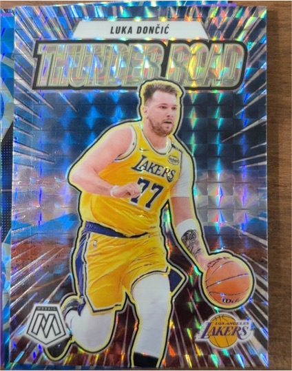 2024-25 Panini Mosaic Thunder Road #1 Luka Dončić — front