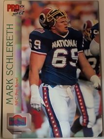 1992 Pro Set #423 Mark Schlereth — front