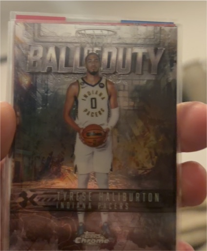2025-26 Topps Chrome #BD-12 Tyrese Haliburton Ball of Duty — front