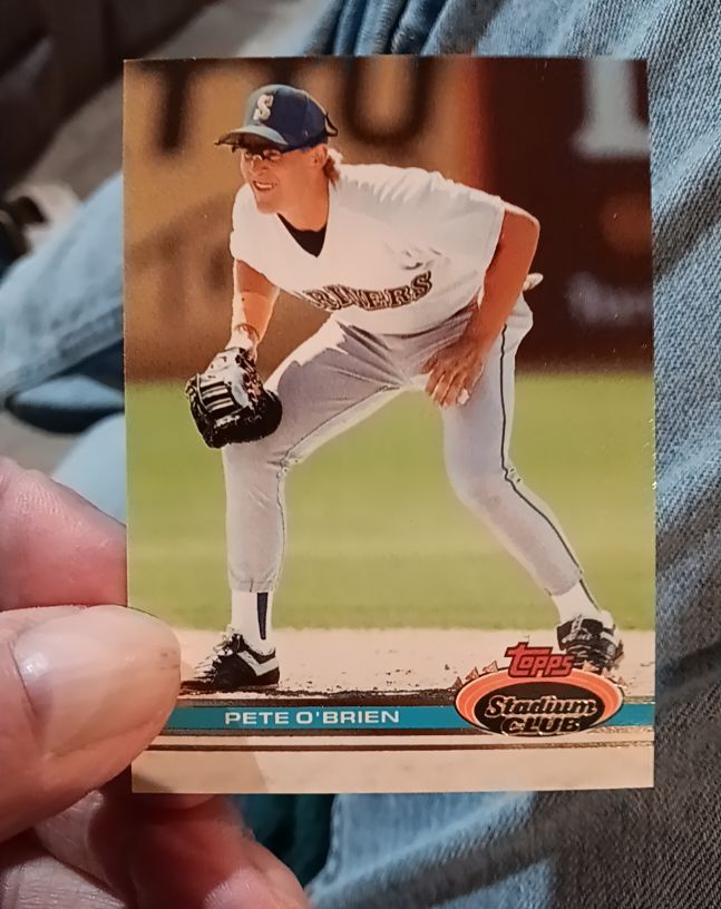 1991 Topps Stadium Club #365 Pete O'Brien — front