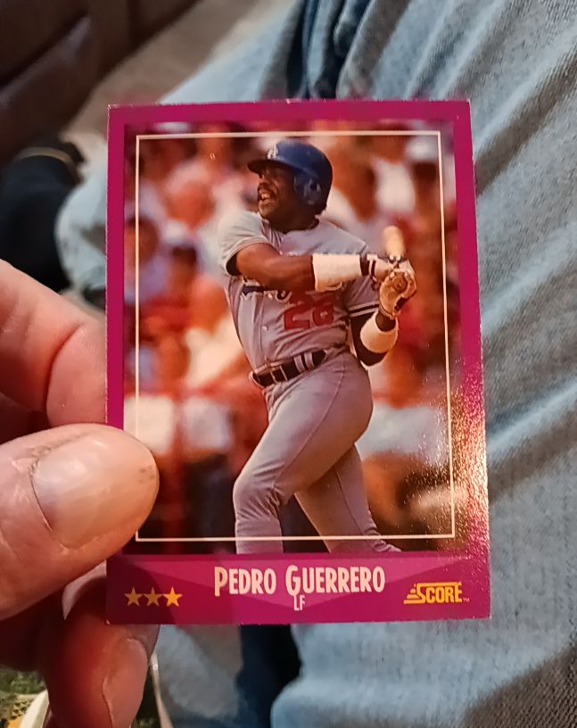 1988 Score #9 Pedro Guerrero — front