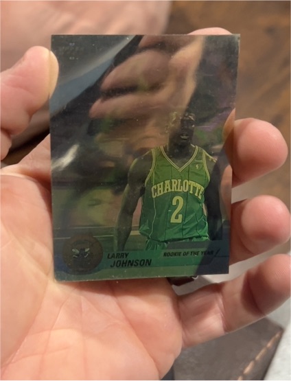 1992-93 Upper Deck #EB5 Larry Johnson — front