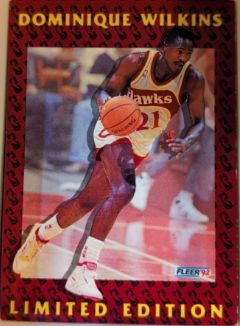 1991-92 Fleer #8 Dominique Wilkins Limited Edition Dominique Wilkins — front