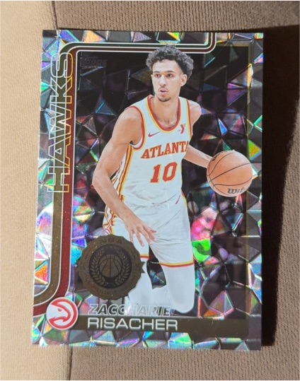 2025-26 Topps #62 Zaccharie Risacher — front