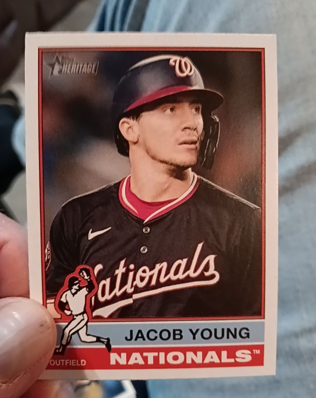 2025 Topps Heritage #127 Jacob Young — front
