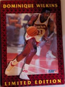 1991-92 Fleer #8 Dominique Wilkins Limited Edition — front