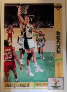 1991-92 Upper Deck #350 Frank Brickowski Milwaukee Bucks — front