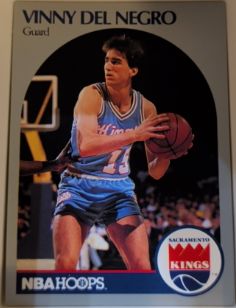 1990-91 Hoops #256 Vinny Del Negro Sacramento Kings — front
