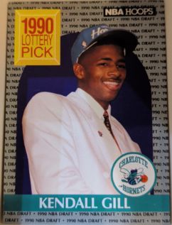 1990-91 Hoops #394 Kendall Gill — front