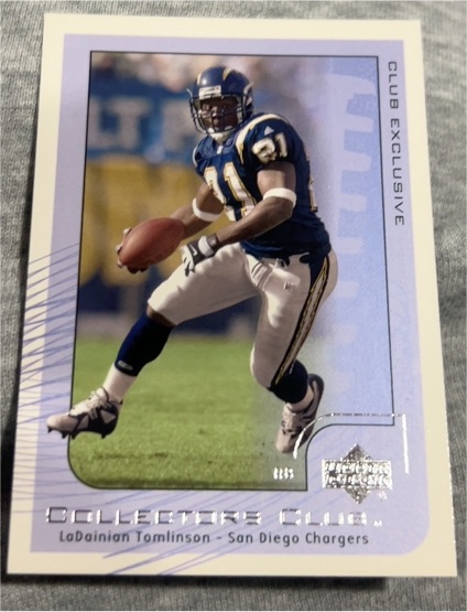 2002 Upper Deck Collectors Club #NFL13 LaDainian Tomlinson — front