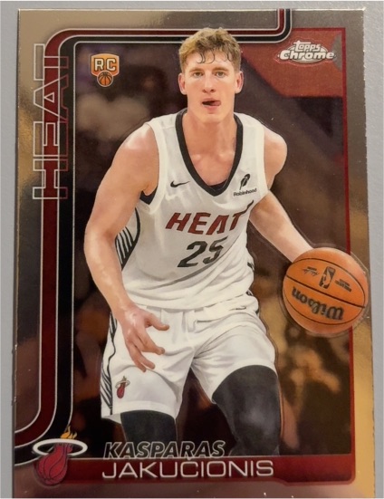 2025-26 Topps Chrome #270 Kasparas Jakucionis — front