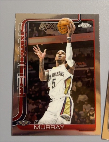 2025-26 Topps Chrome #186 Dejounte Murray — front