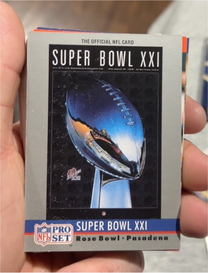 1990 Pro Set #21 Super Bowl XXI — front
