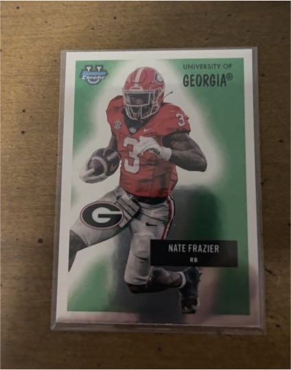 2025 Bowman University Chrome #55AV-6 Nate Frazier — front