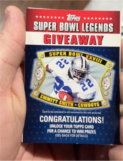 2011 Topps Super Bowl Legends Giveaway #SBLG-5 Emmitt Smith — front