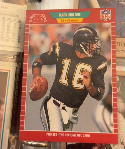 1989 Pro Set #362 Mark Malone — front