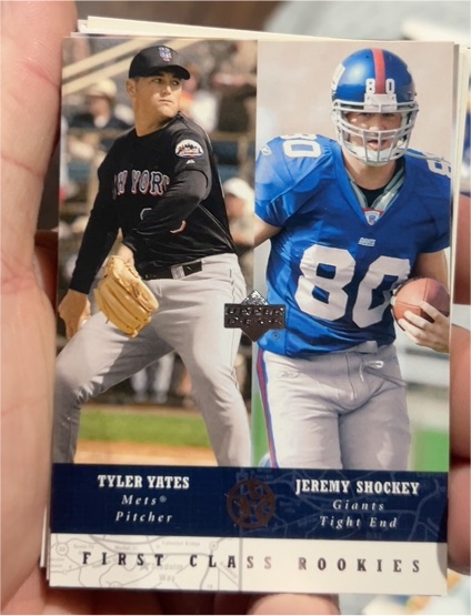 2003 Upper Deck First Class Rookies #281 Tyler Yates / Jeremy Shockey — front
