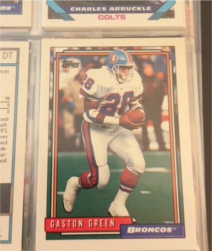 1992 Topps #535 Gaston Green — front