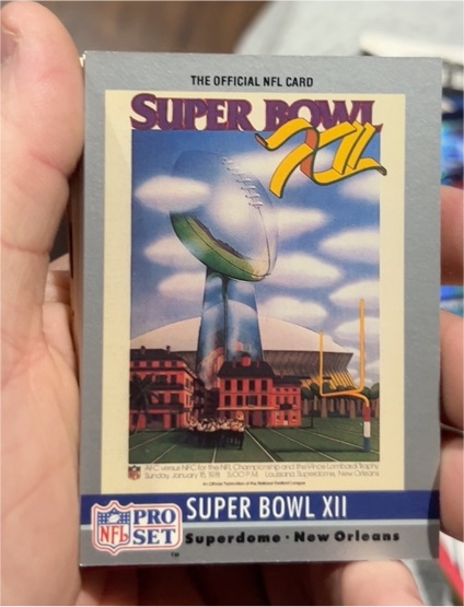 1990 Pro Set Super Bowl XII #12 — front