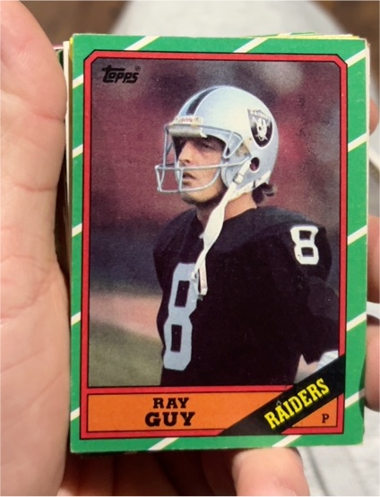 1986 Topps #69 Ray Guy — front