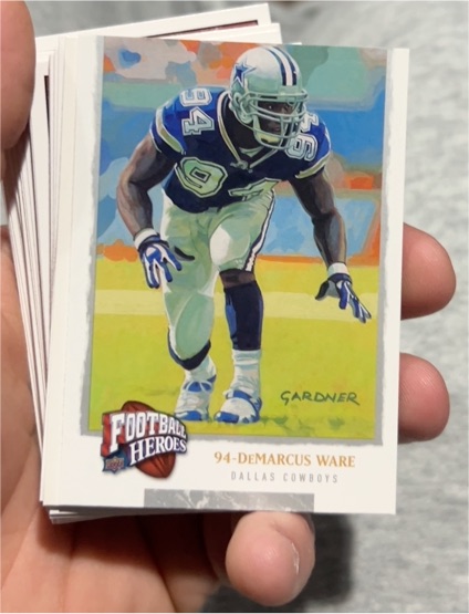 2008 Upper Deck Football Heroes #25 DeMarcus Ware — front