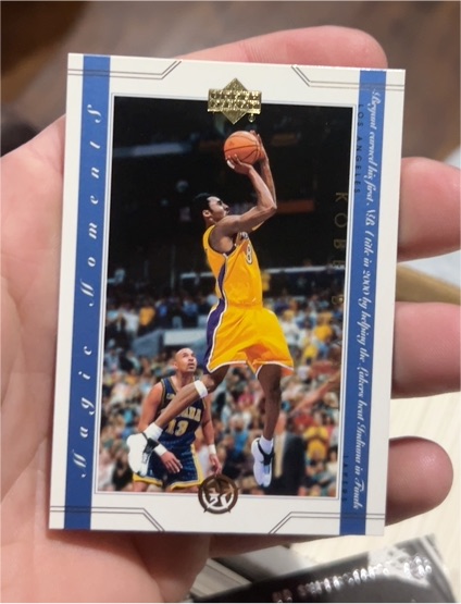 2002-03 Upper Deck UD Superstars Magic Moments #MM15 Kobe Bryant — front