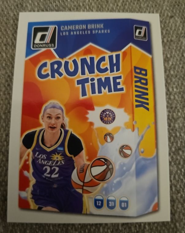 2025 Panini Donruss WNBA #17 Cameron Brink Crunch Time — front