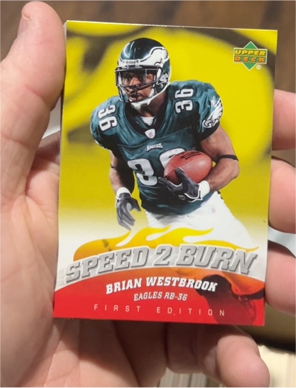 2007 Upper Deck First Edition Speed 2 Burn #SB-BW Brian Westbrook — front
