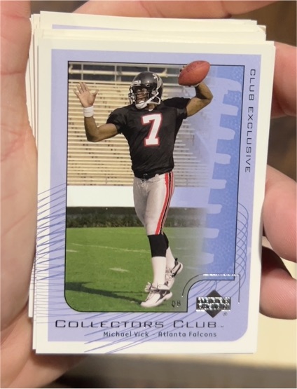 2002 Upper Deck Collectors Club #NFL15 Michael Vick — front