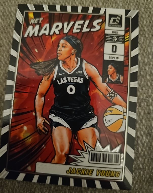 2025 Donruss WNBA #15 Jackie Young Net Marvels — front