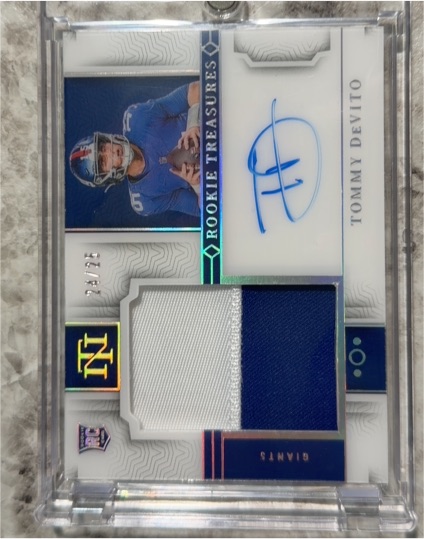 2023 Panini National Treasures Rookie Treasures #RTS-TDV Tommy DeVito — front