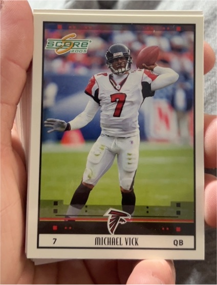2005 Score #13 Michael Vick — front