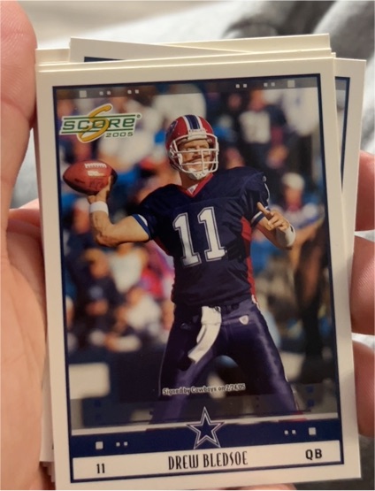 2005 Score #28 Drew Bledsoe — front