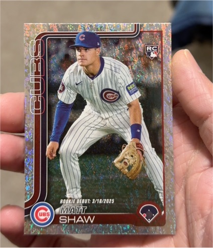 2025 Topps Update #US345 Matt Shaw — front