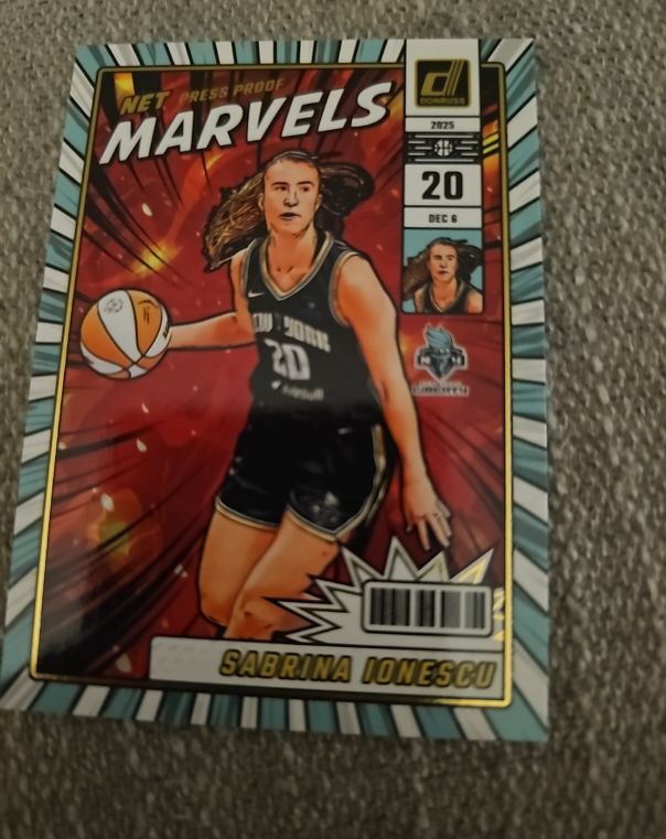 2025 Panini Donruss WNBA #7 Sabrina Ionescu Net Marvels — front
