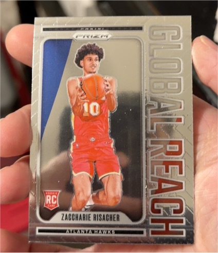 2024-25 Panini Prizm #7 Zaccharie Risacher Global Reach — front