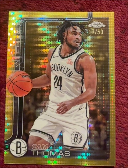 2025-26 Topps Chrome #85 Cam Thomas — front