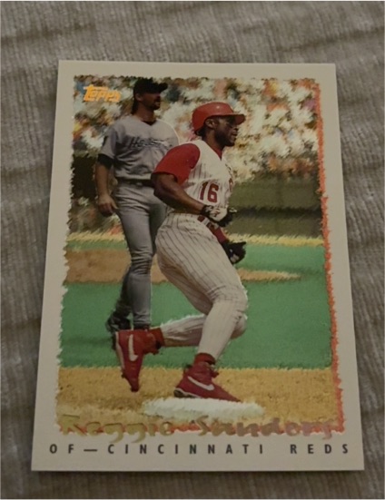 1995 Topps #411 Reggie Sanders — front